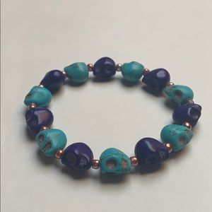 Skull bracelet, Beaded bracelet, Women’s bracelet